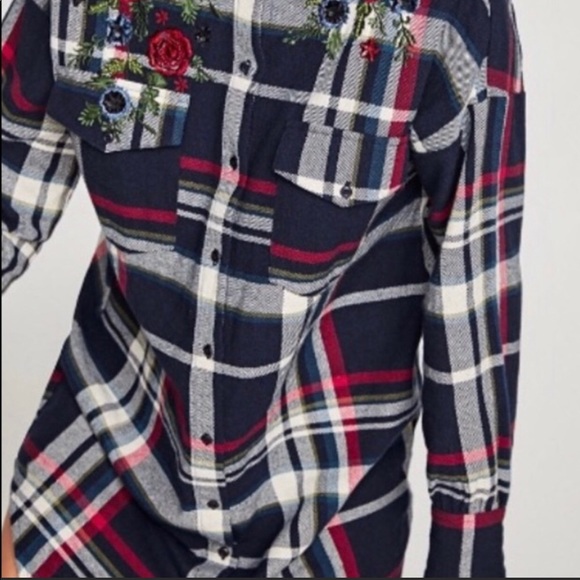 PLAID MINI SHIRTDRESS - Picture 4 of 9